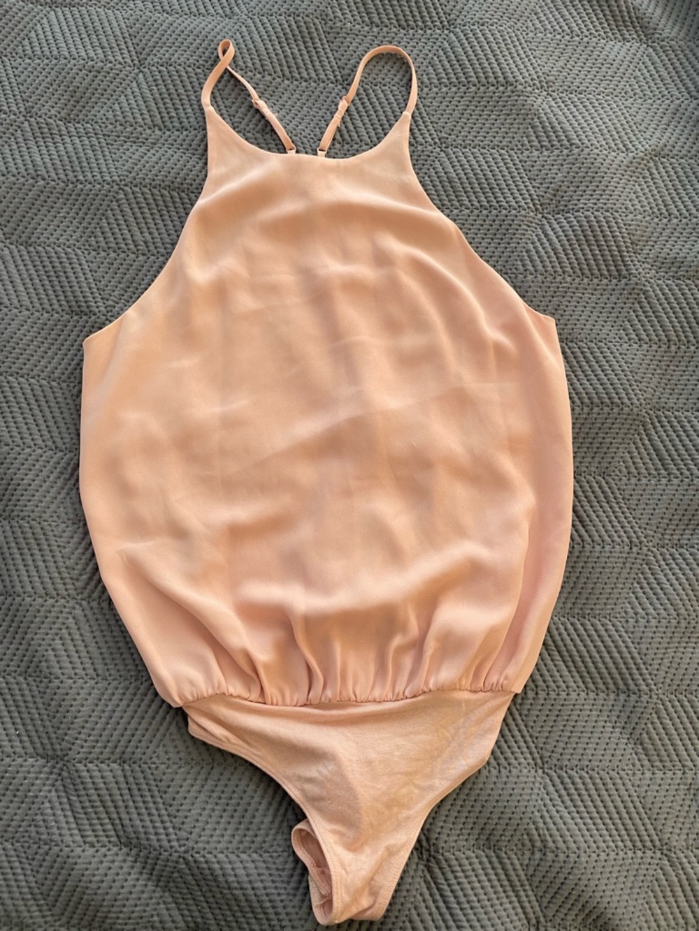 WAYF pink blush bodysuit
